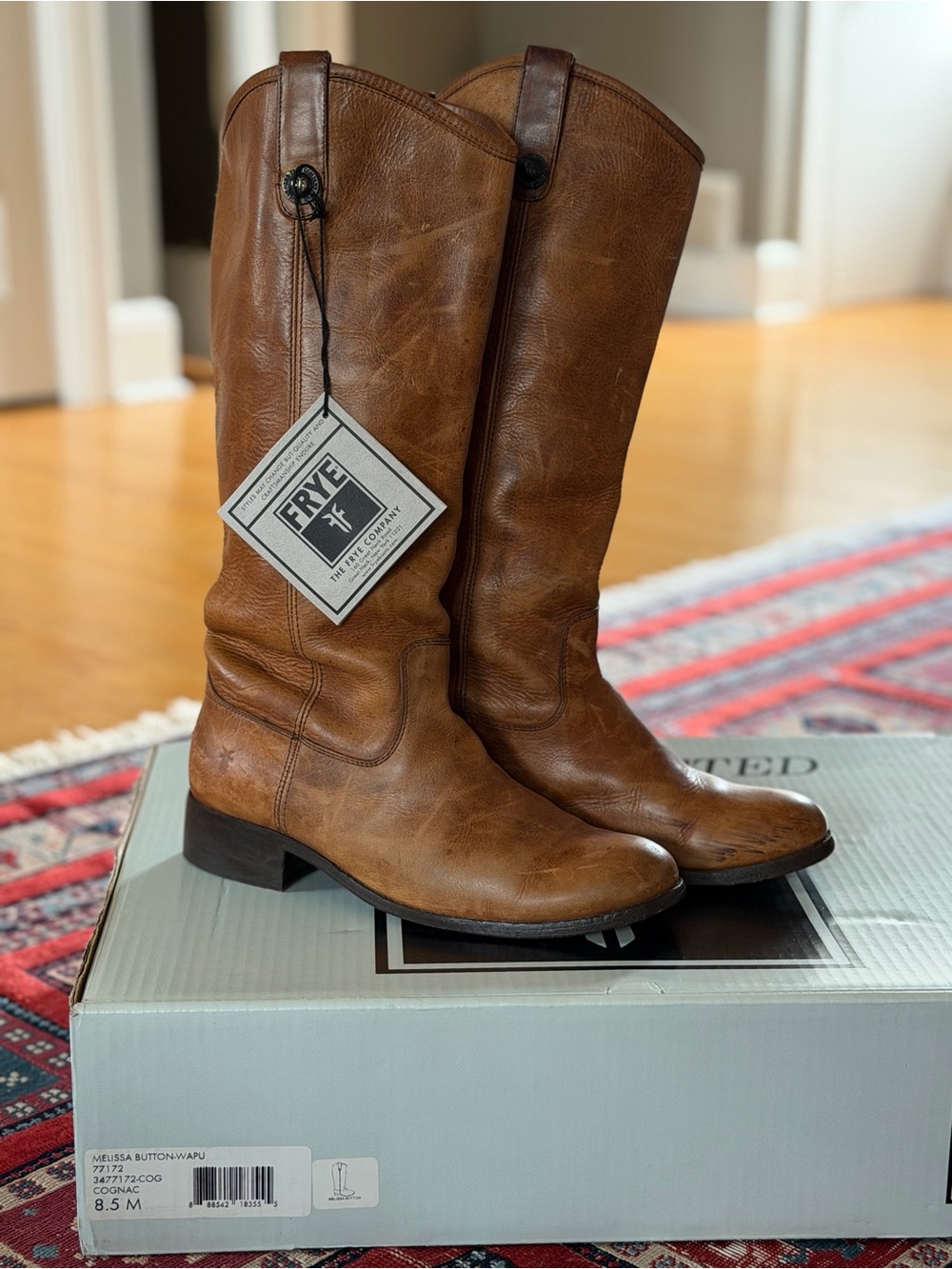 Frye Brown Leather Tall Women’s Boots - Classic Western Style
